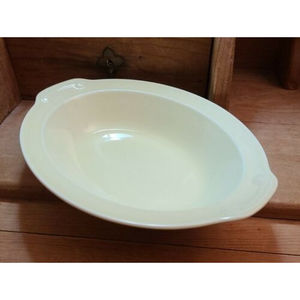 TST Taylor Smith Taylor Luray Pastels Yellow Oval 10 1/4" Baker Vegetable Bowl